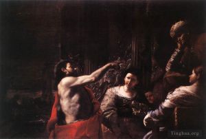 艺术家马蒂亚·普雷蒂作品《希律王之前的施洗者圣约翰》