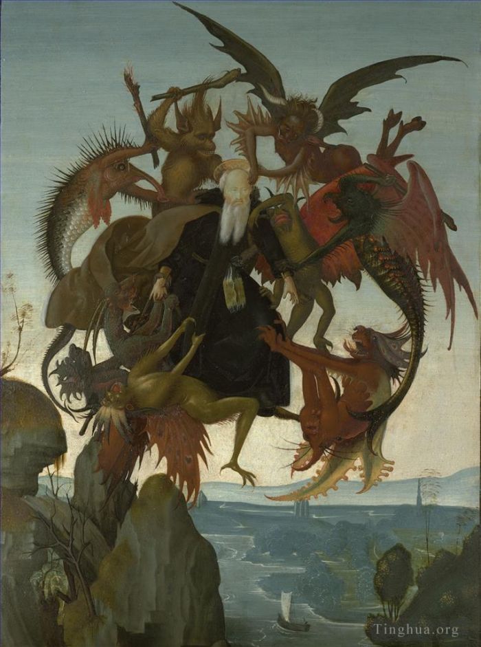 米开朗琪罗 的各类绘画作品 -  《圣安东尼的折磨》