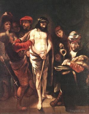 艺术家尼古拉斯·马斯作品《彼拉多面前的基督》