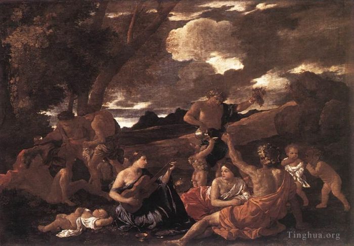 尼古拉斯·普桑 的油画作品 -  《酒神节》