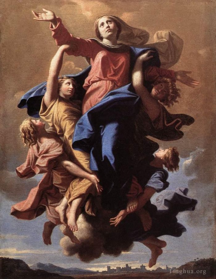 尼古拉斯·普桑 的油画作品 -  《圣母升天》