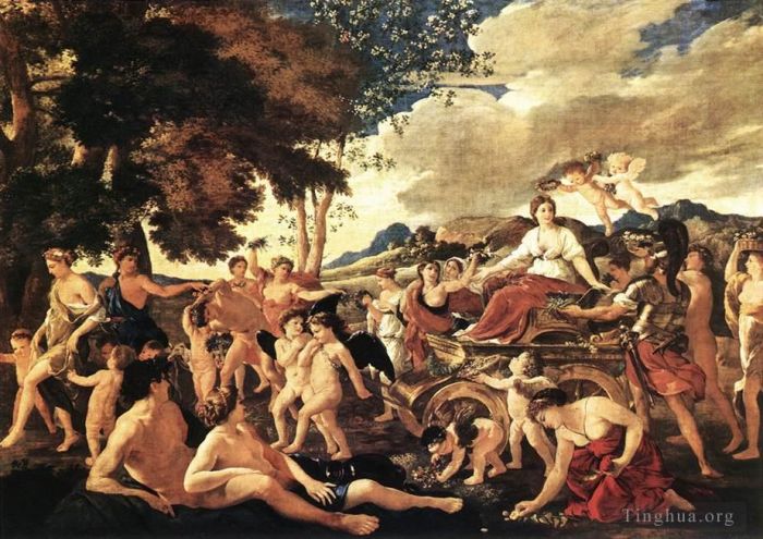 尼古拉斯·普桑 的油画作品 -  《弗洛拉的胜利》