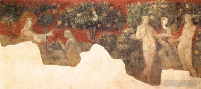 保罗·乌切洛 的各类绘画作品 -  《夏娃的创造和原罪》