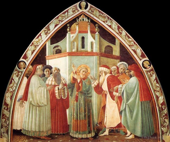 保罗·乌切洛 的各类绘画作品 -  《圣斯蒂芬之争》
