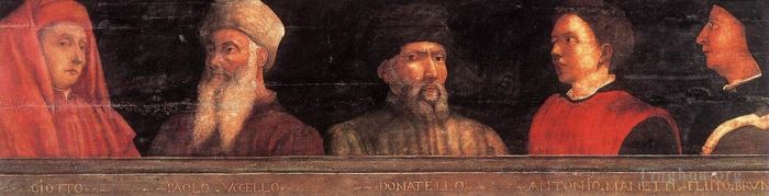 保罗·乌切洛 的各类绘画作品 -  《五位名人》