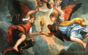 艺术家保罗·委罗内塞作品《西庇太的妻子就她儿子的细节向基督求情1》