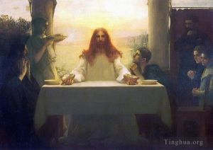 艺术家帕斯卡·达仰·布弗莱作品《基督和以马忤斯的门徒》