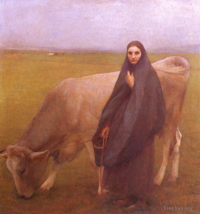 帕斯卡·达仰·布弗莱 的油画作品 -  《在草地上,1892》