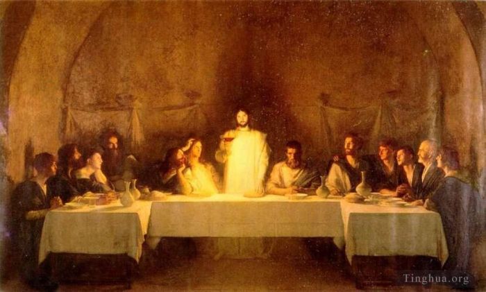 帕斯卡·达仰·布弗莱 的油画作品 -  《最后的晚餐》