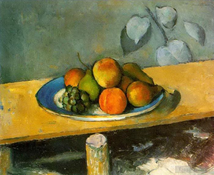 保罗·塞尚 的油画作品 -  《苹果,梨和葡萄》