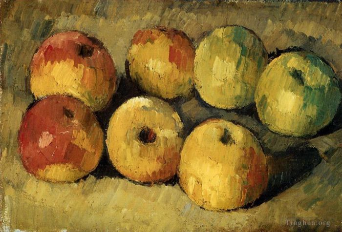 保罗·塞尚 的油画作品 -  《苹果》