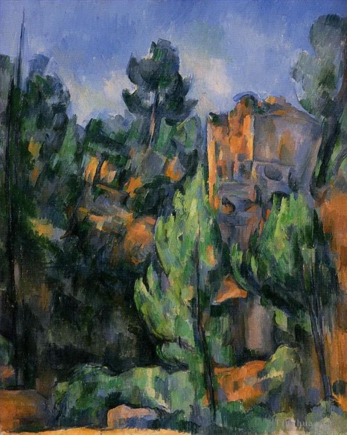 保罗·塞尚 的油画作品 -  《比比姆斯采石场》