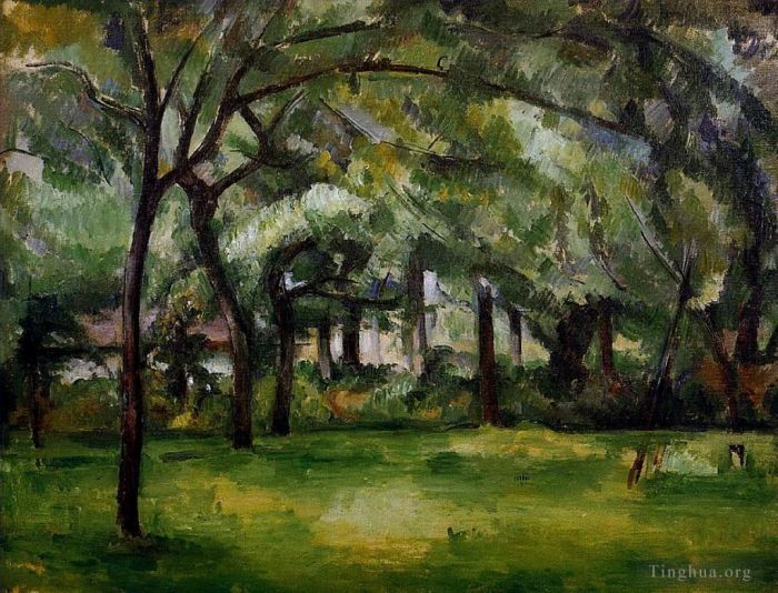 保罗·塞尚 的油画作品 -  《诺曼底夏季农场》