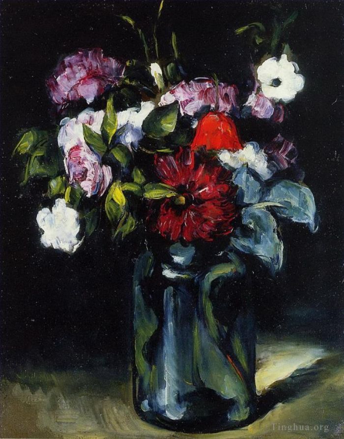 保罗·塞尚 的油画作品 -  《花瓶里的花2》