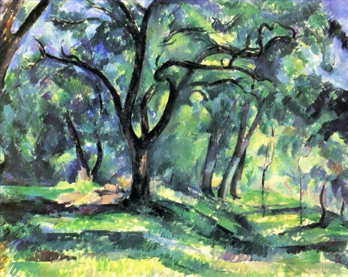 保罗·塞尚 的油画作品 -  《森林1890》