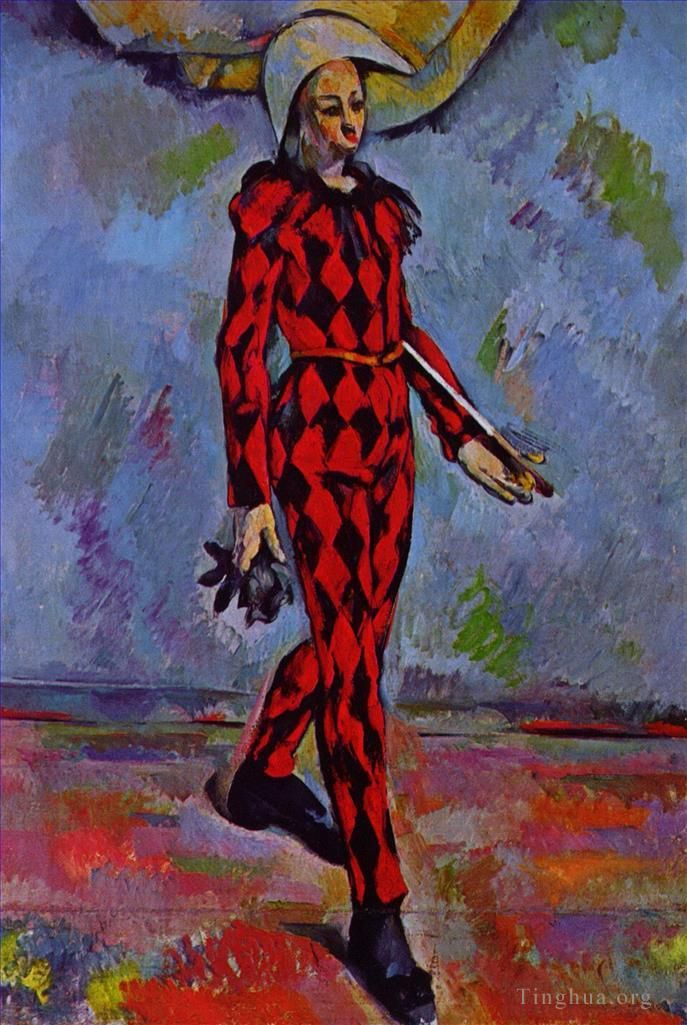 保罗·塞尚 的油画作品 -  《丑角》