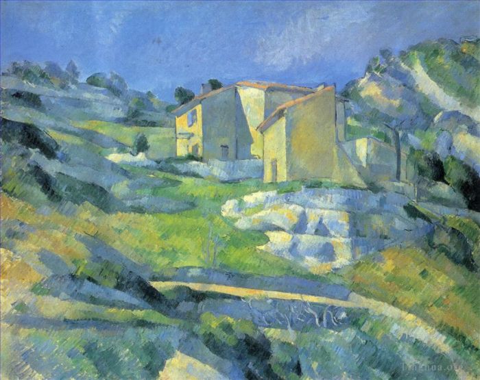 保罗·塞尚 的油画作品 -  《LEstaque,的房屋》