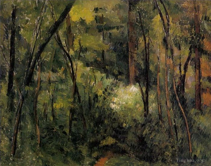 保罗·塞尚 的油画作品 -  《在树林里2》