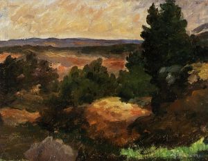 艺术家保罗·塞尚作品《风景1867》