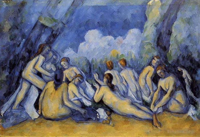 保罗·塞尚 的油画作品 -  《大浴者,1900》