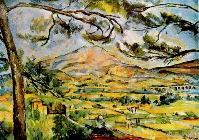 保罗·塞尚 的油画作品 -  《圣维克多山,1887》