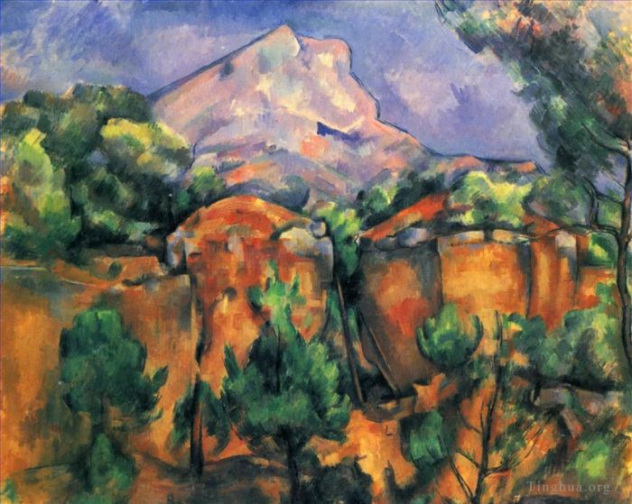 保罗·塞尚 的油画作品 -  《圣维克多山,1897》