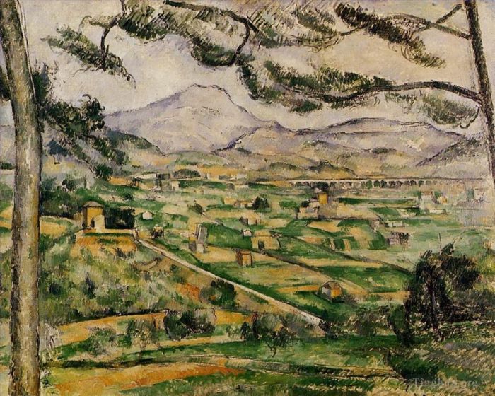 保罗·塞尚 的油画作品 -  《圣维克多山和大松树》