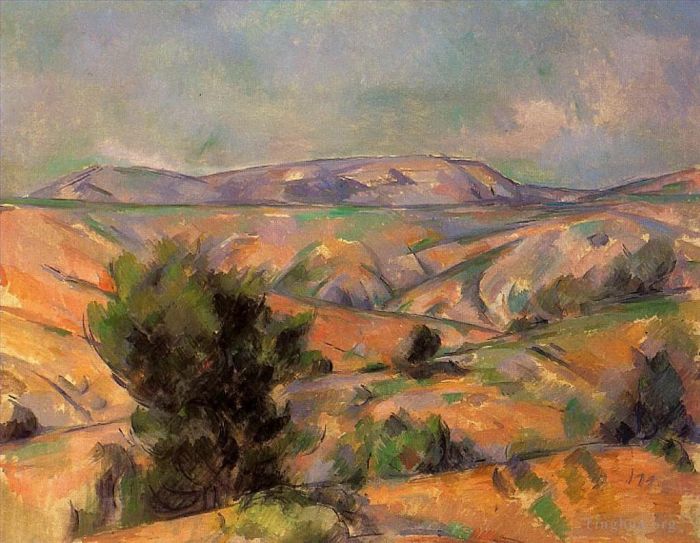 保罗·塞尚 的油画作品 -  《从加尔达讷看到的圣维克多山》