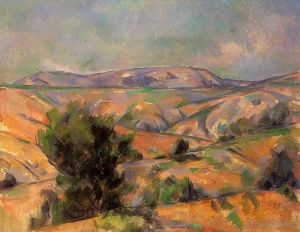 艺术家保罗·塞尚作品《从加尔达讷看到的圣维克多山》