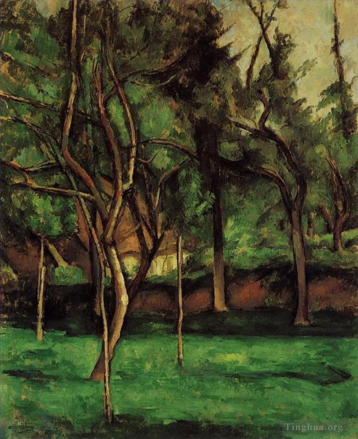 保罗·塞尚 的油画作品 -  《果园》