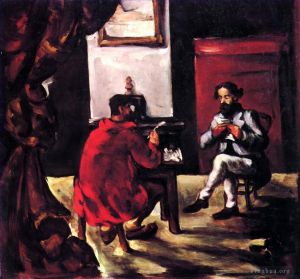 艺术家保罗·塞尚作品《保罗·亚历克西斯·雷丁在佐拉之家》