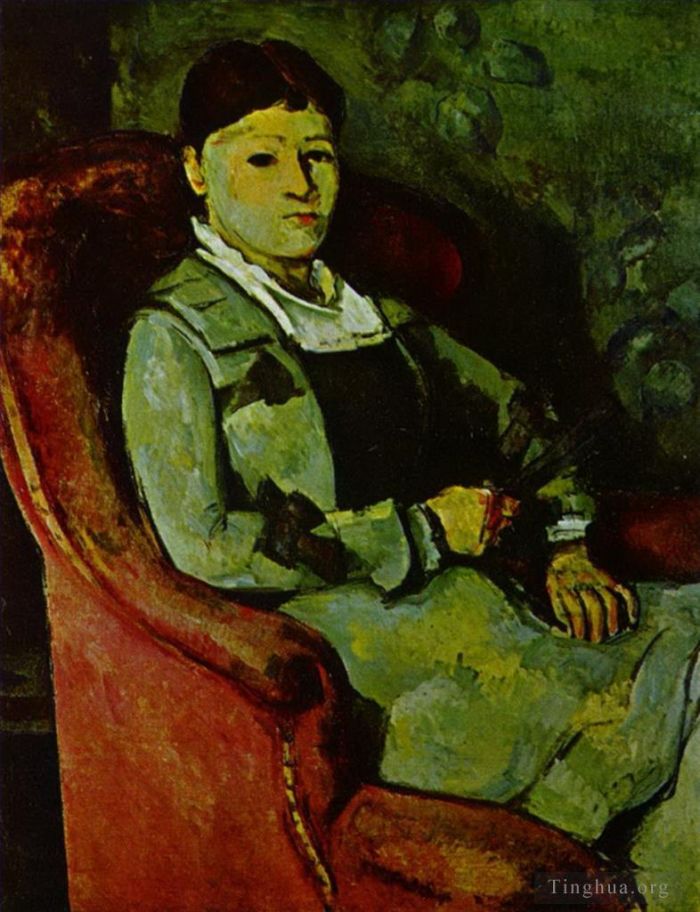 保罗·塞尚 的油画作品 -  《塞尚夫人肖像2》