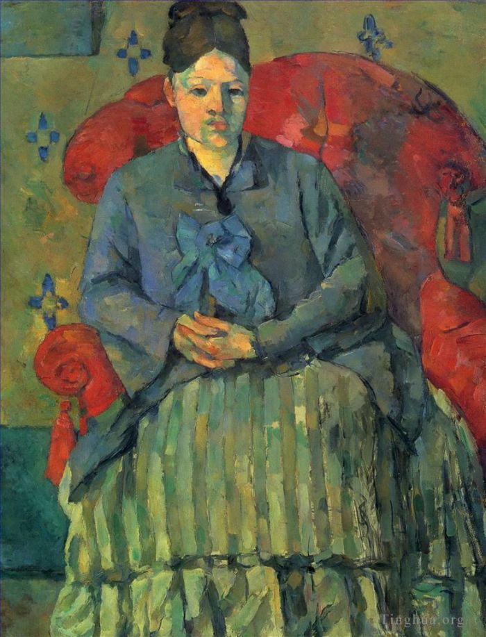 保罗·塞尚 的油画作品 -  《塞尚夫人肖像3》
