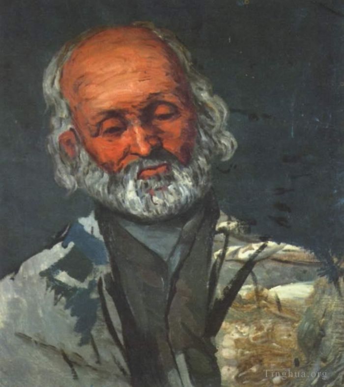 保罗·塞尚 的油画作品 -  《一位老人的肖像》