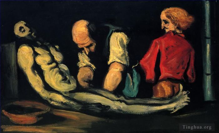 保罗·塞尚 的油画作品 -  《葬礼准备》
