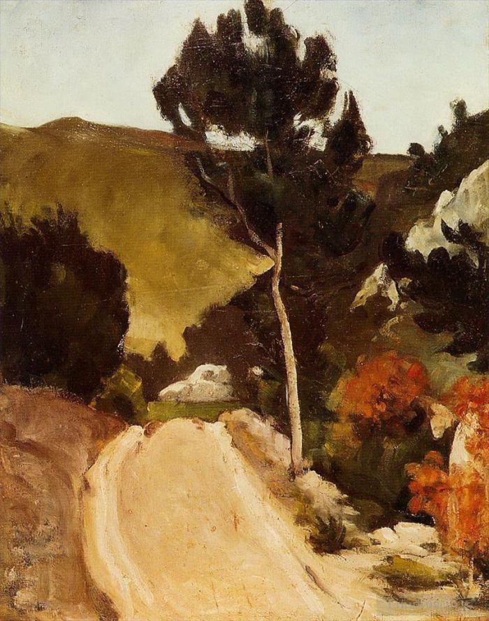 保罗·塞尚 的油画作品 -  《普罗旺斯的道路》