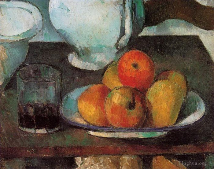 保罗·塞尚 的油画作品 -  《有苹果的静物,1879》