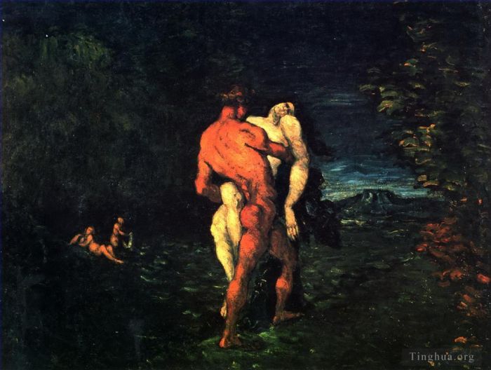 保罗·塞尚 的油画作品 -  《绑架事件》