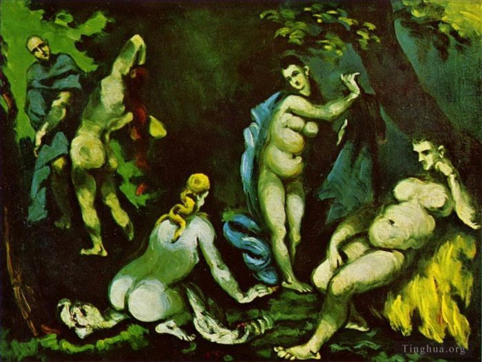 保罗·塞尚 的油画作品 -  《圣安东尼的诱惑2》