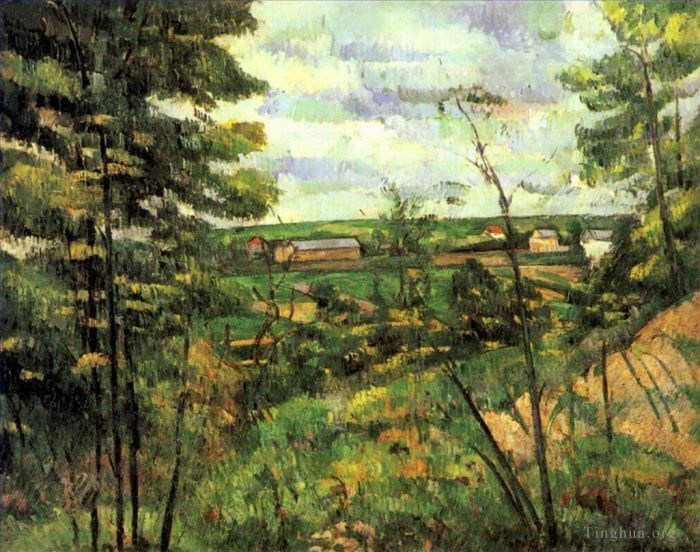 保罗·塞尚 的油画作品 -  《瓦兹河谷》