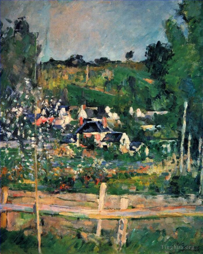 保罗·塞尚 的油画作品 -  《奥维尔,2,号景观》