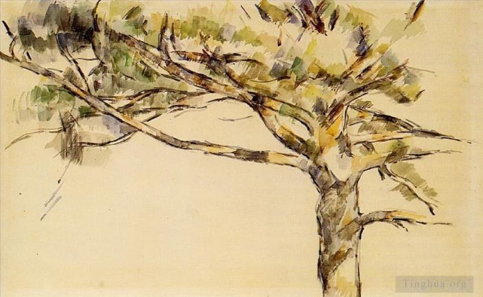 保罗·塞尚 的各类绘画作品 -  《大松树》