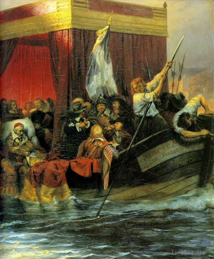 保罗·德拉罗什 的油画作品 -  《红衣主教黎塞留,182right》