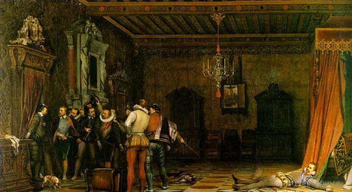 保罗·德拉罗什 的油画作品 -  《1834年刺杀》