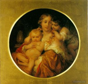 艺术家保罗·德拉罗什作品《母亲和孩子》