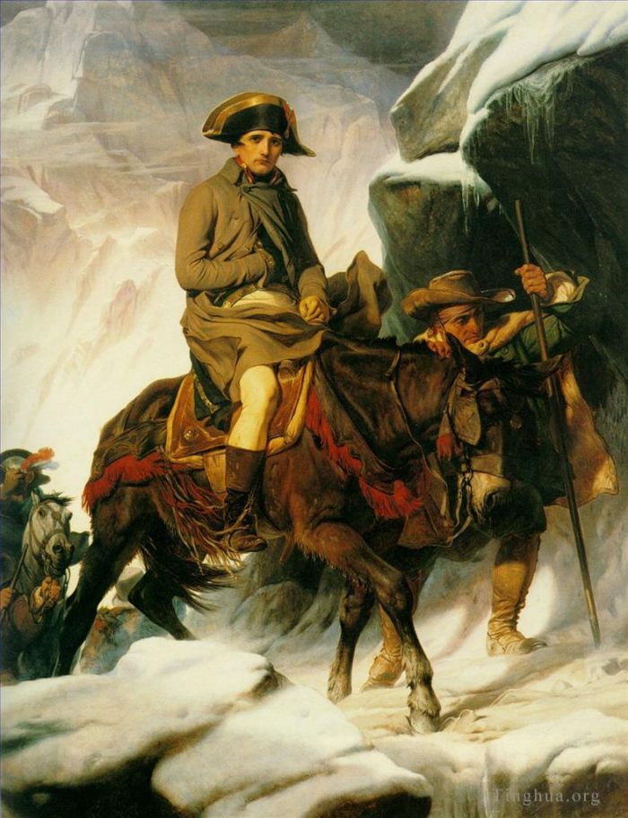 保罗·德拉罗什 的油画作品 -  《拿破仑穿越阿尔卑斯山,1850》