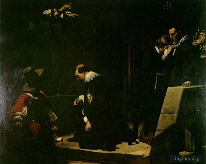 保罗·德拉罗什 的油画作品 -  《斯特拉福德,1836》