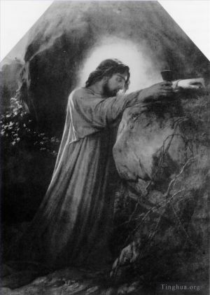 艺术家保罗·德拉罗什作品《橄榄山上的基督,185,真人大小伊波利特·德拉罗什》