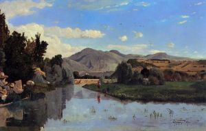 艺术家保罗·吉古作品《卢尔马兰,(Lourmarin),的艾格布伦河,(Aiguebrun,River)》
