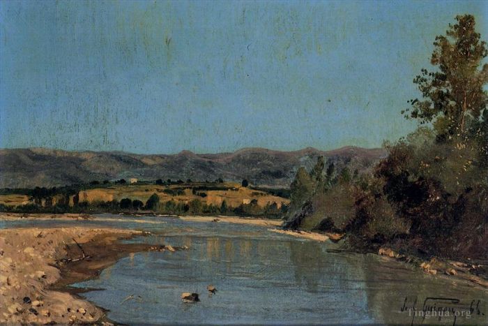 保罗·吉古 的油画作品 -  《普伊维特的杜兰斯银行》